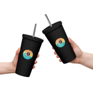 Coastal Grind Insulated tumbler with a straw